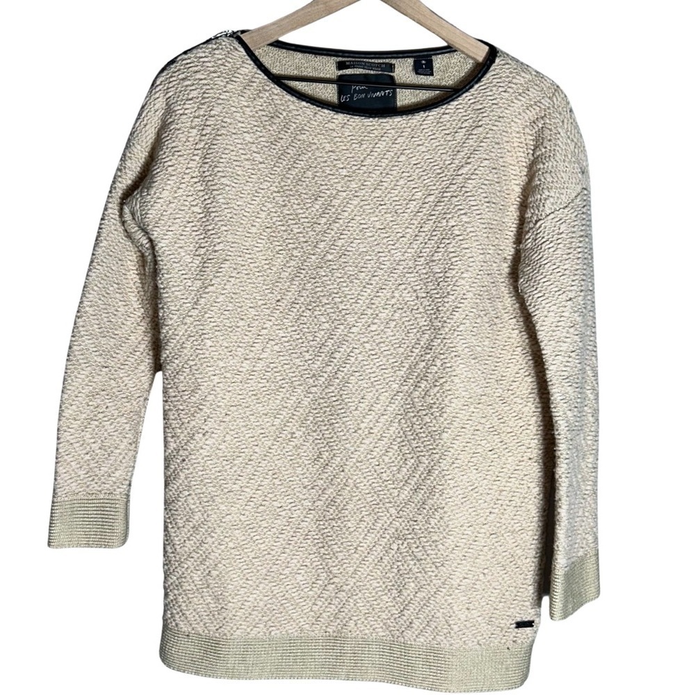 Maison Scotch Sweater with Zipper Shoulder - Size 1 (US 4)